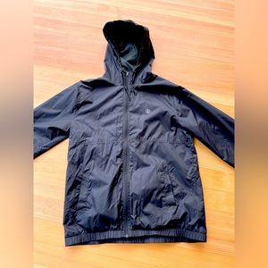 Black Volcom Wind Breaker/Rain Coat